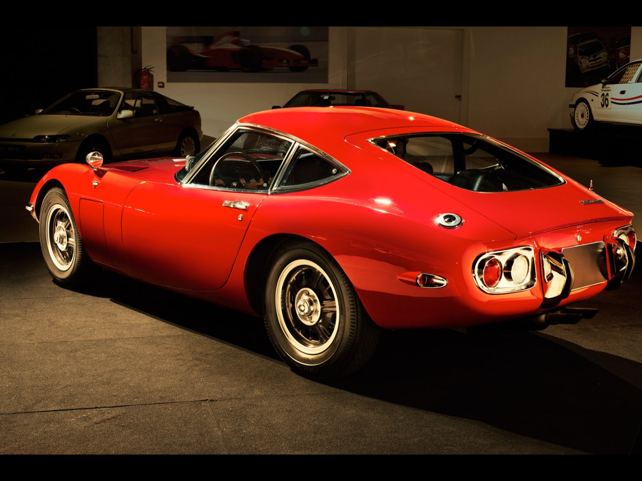 back angle view of Toyota 2000GT