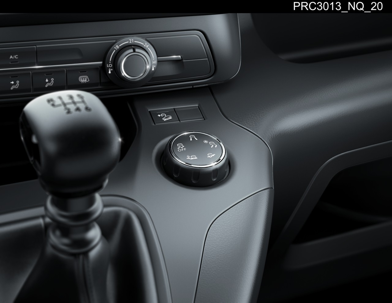 The Proace City’s Toyota Traction Select switch 