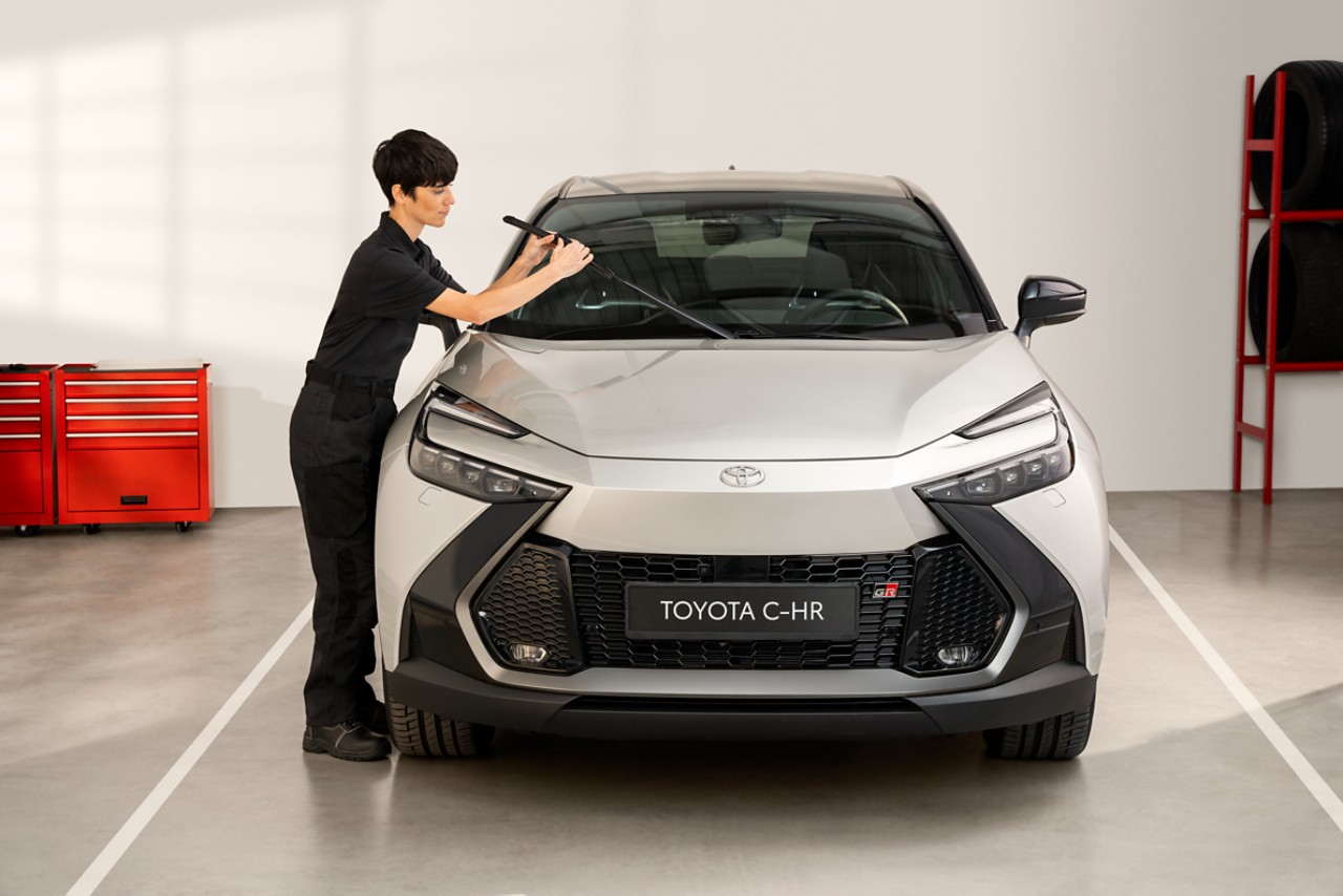 Toyota C-HR being checked